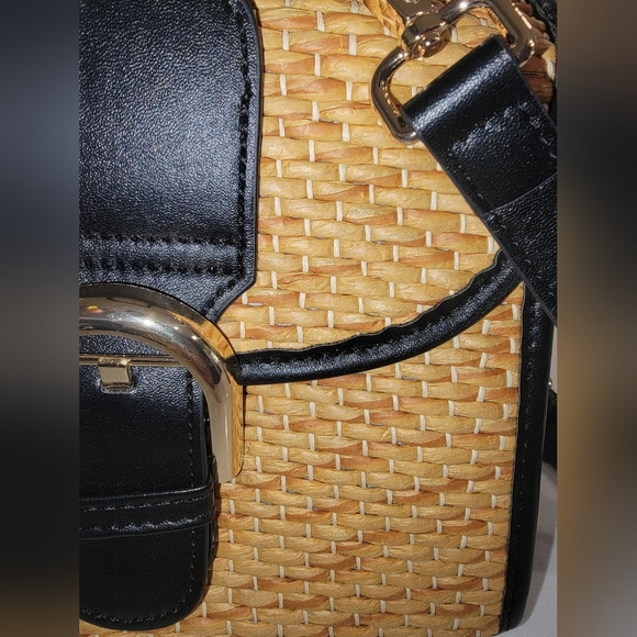 Retro Straw Woven Handbag Women Small Cross Body Bag Shoulder Messenger Satchel - Picture 6 of 11